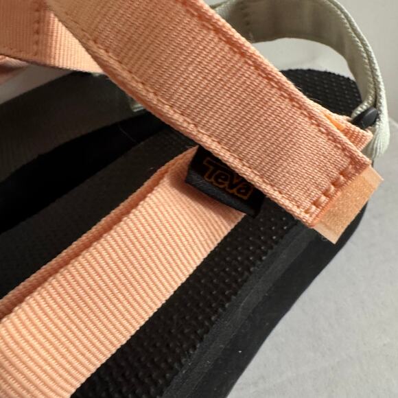 New Teva Platform Sherbert Sandals Universal Multicolor Buckle Strap Sz 10 - Picture 2 of 7